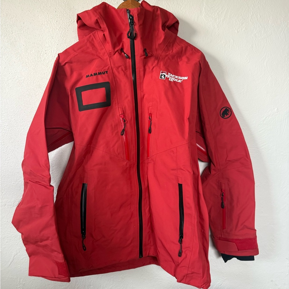 Mammut Red Outdoor Jacket with Hood